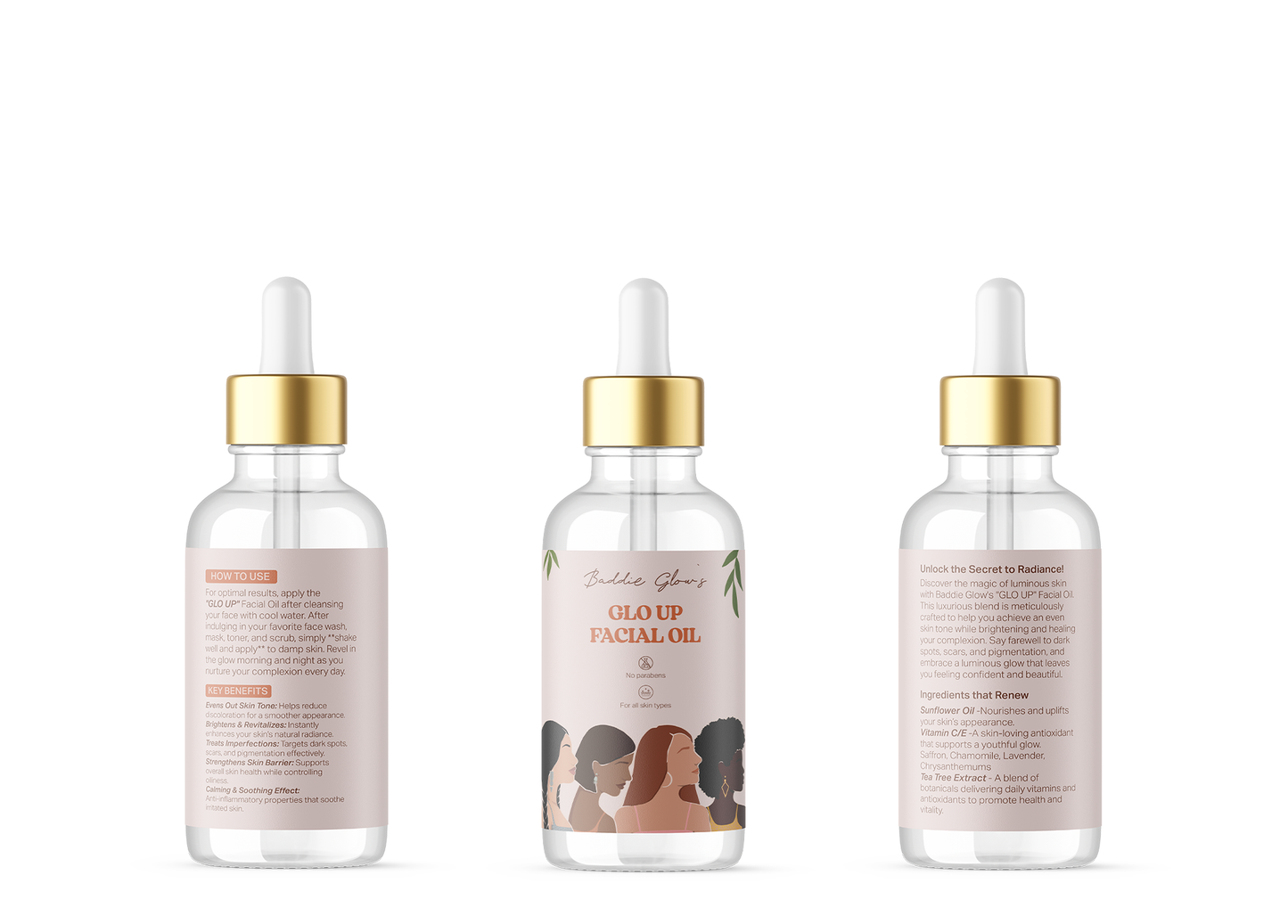 The Glow Sculpt Duo – Jade roller + Glo Up Oil